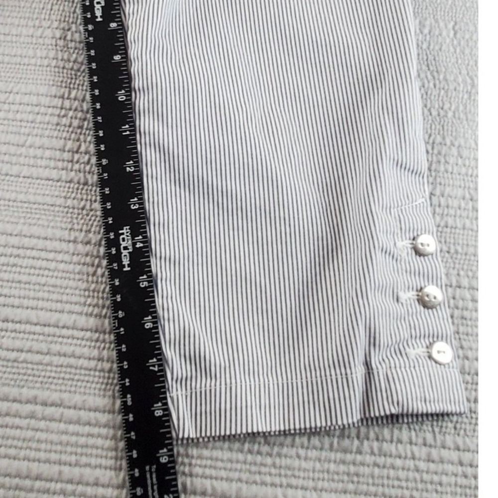 Coastal Nautical Striped Deck Pants Navy White Karen Scott Women's Size 10 - Picture 5 of 14
